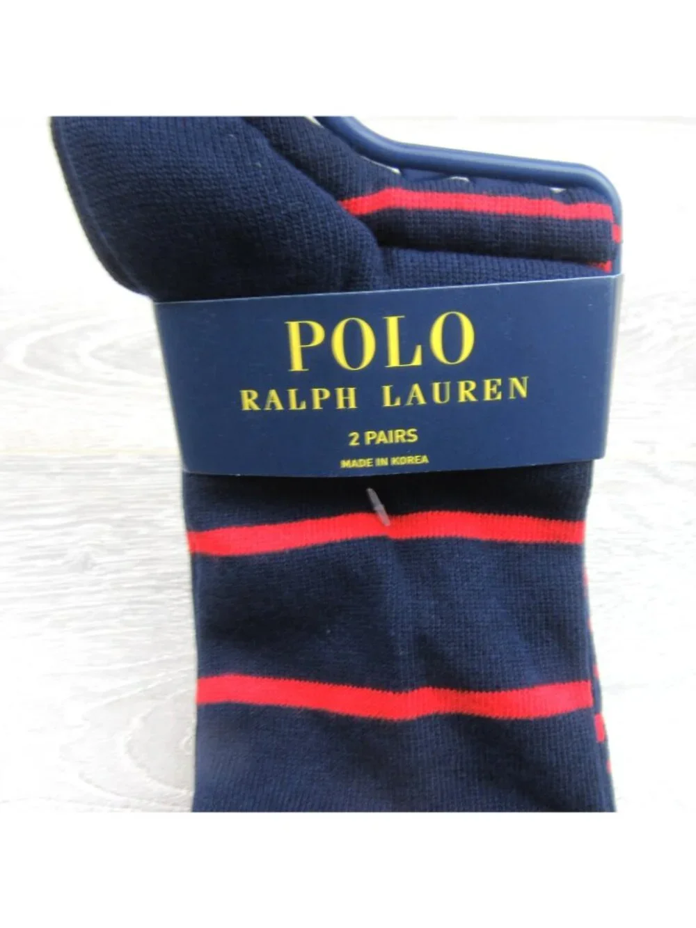 Polo Ralph Lauren Striped USA Flag Socks Men's Size 6-12.5 (2 PAIRS) NEW